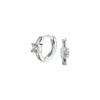 klapoorringen zirkonia zilver gerhodineerd