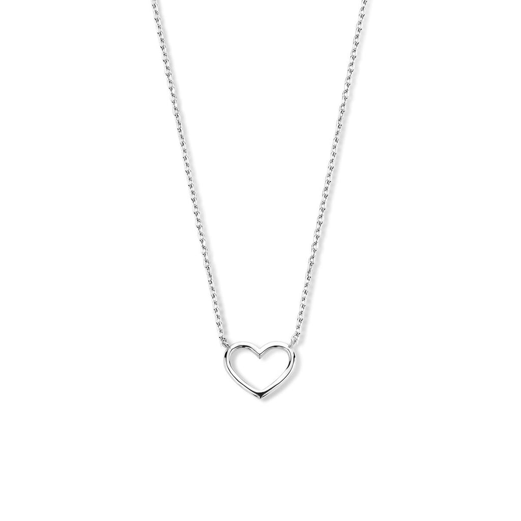 collier hart 40 - 42 - 44 cm 14K witgoud