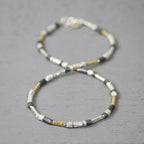 Collier zilver oxy + Verguld