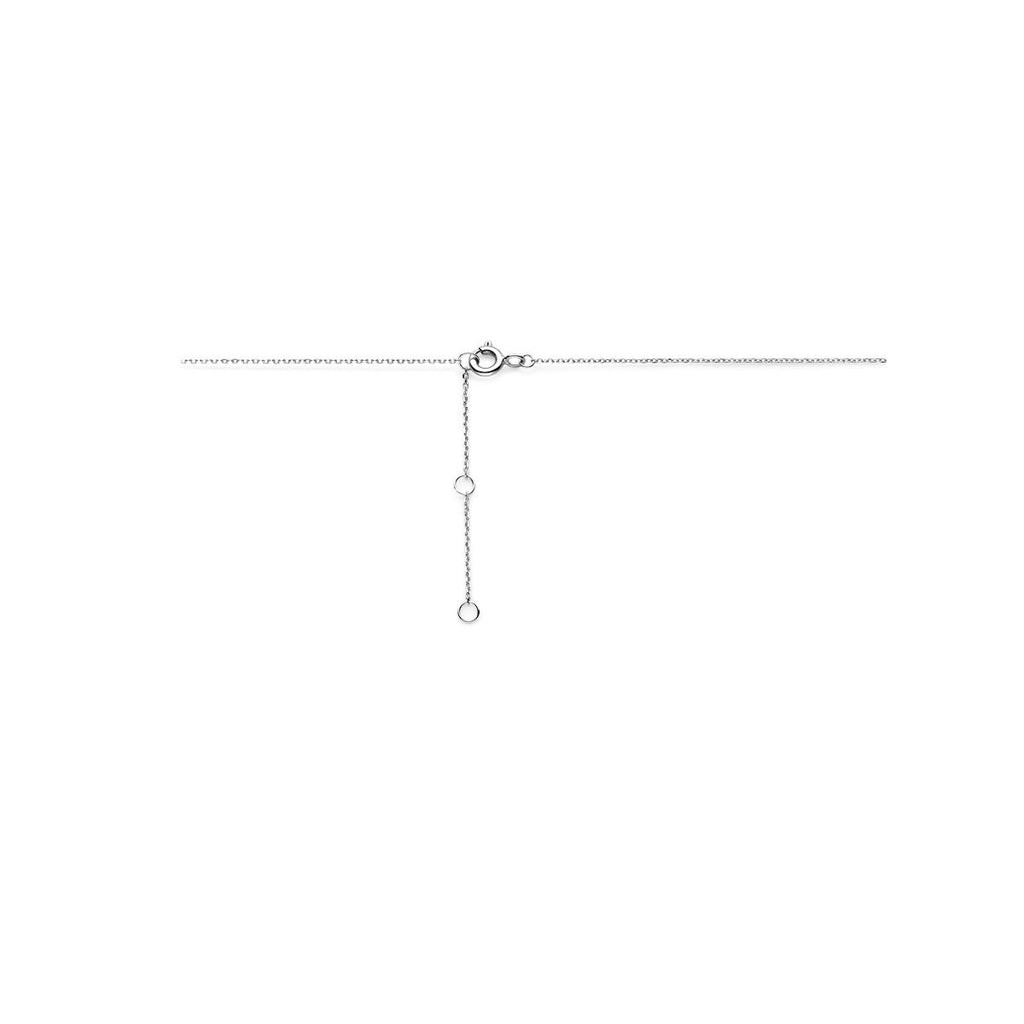 Halskette Kreise Zirkonia 40 - 42 - 44 cm 14K Weißgold