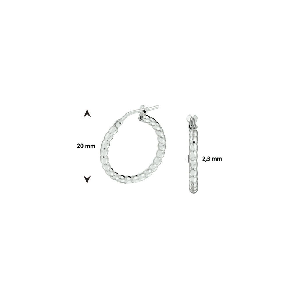 oorringen zilver gerhodineerd