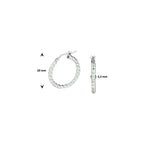 oorringen zilver gerhodineerd