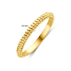 ring gediamanteerd 14K geelgoud