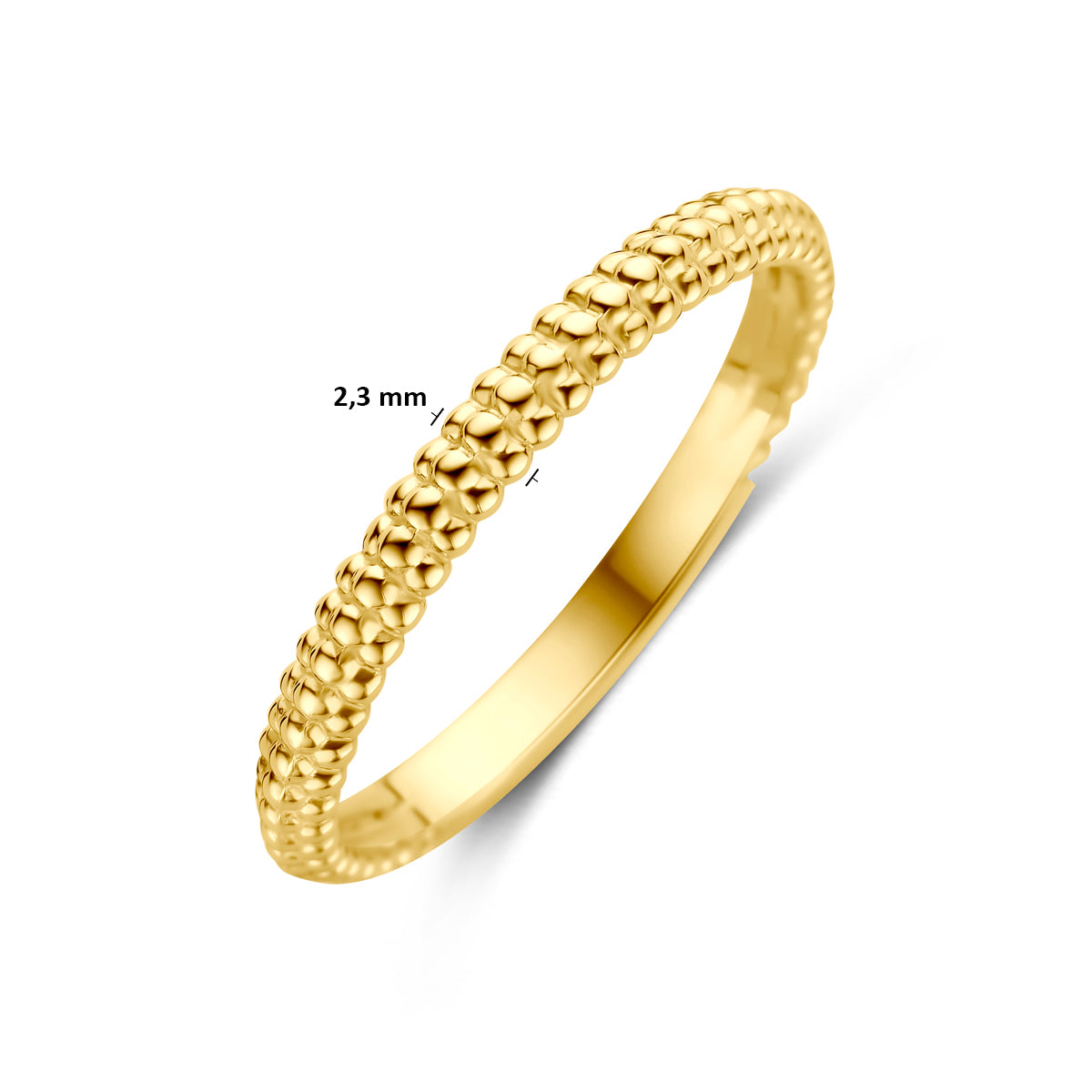 ring gediamanteerd 14K geelgoud