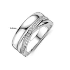 ring zirkonia zilver gerhodineerd