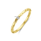 ring diamant 0.03ct h si 14K geelgoud