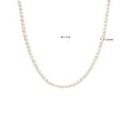 collier 3,8 mm 40 + 5 cm zilver verguld (geel)