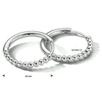 Silber rhodinierte Ohrringe