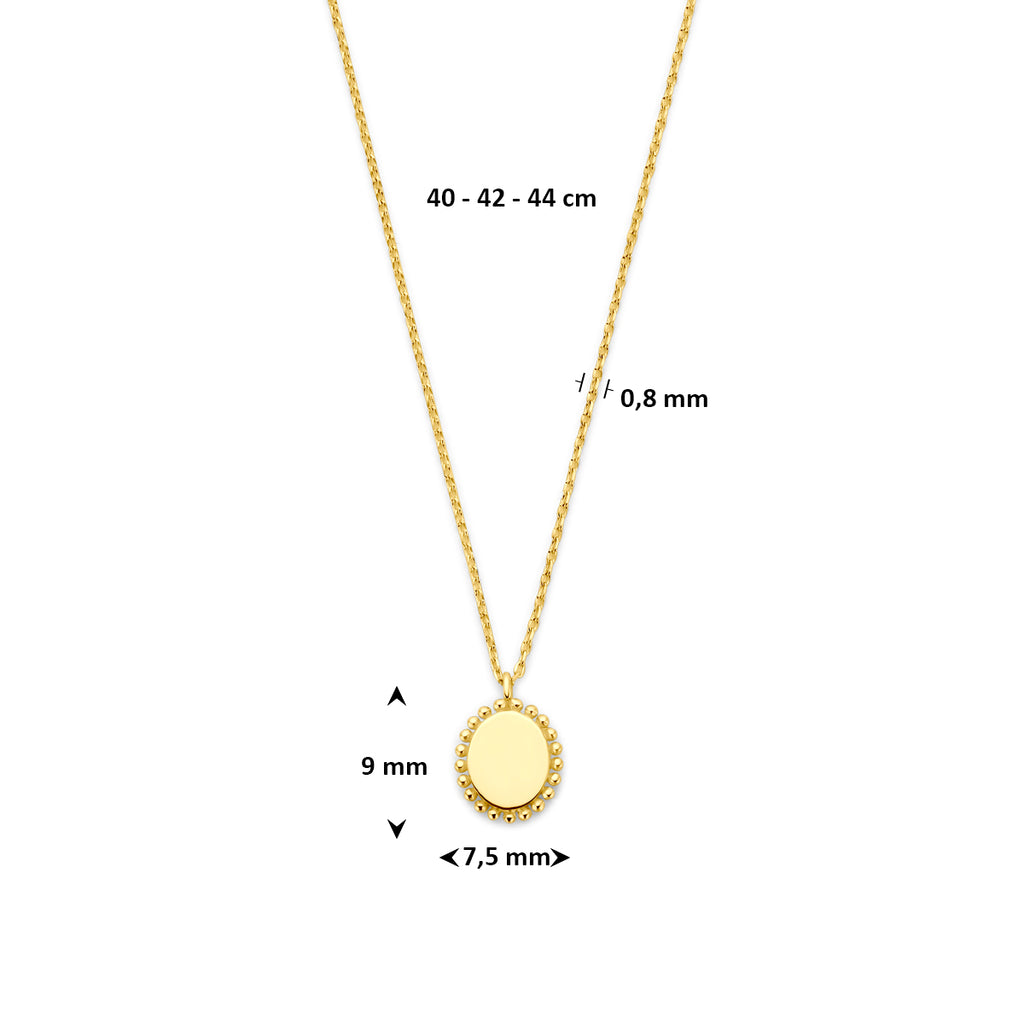 collier 40 - 42 - 44 cm 14K geelgoud