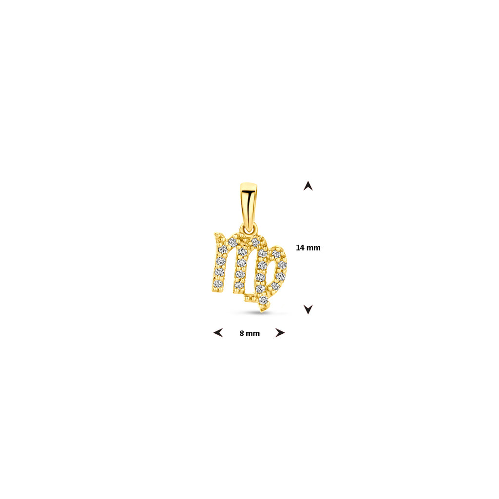 Anhänger Sternzeichen Diamant H SI 14K Gelbgold