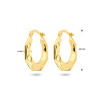 Ohrringe lapidiert 14K Gelbgold
