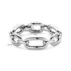Armband Anker 15,5 mm 19 cm Silber rhodiniert
