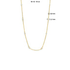 Halskette Anker Zirkonia 40 - 42 - 44 cm 14K Gelbgold