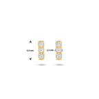 Ohrstecker Zirkonia 14K Gelbgold