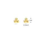 Ohrstecker Perlen 14K Gelbgold