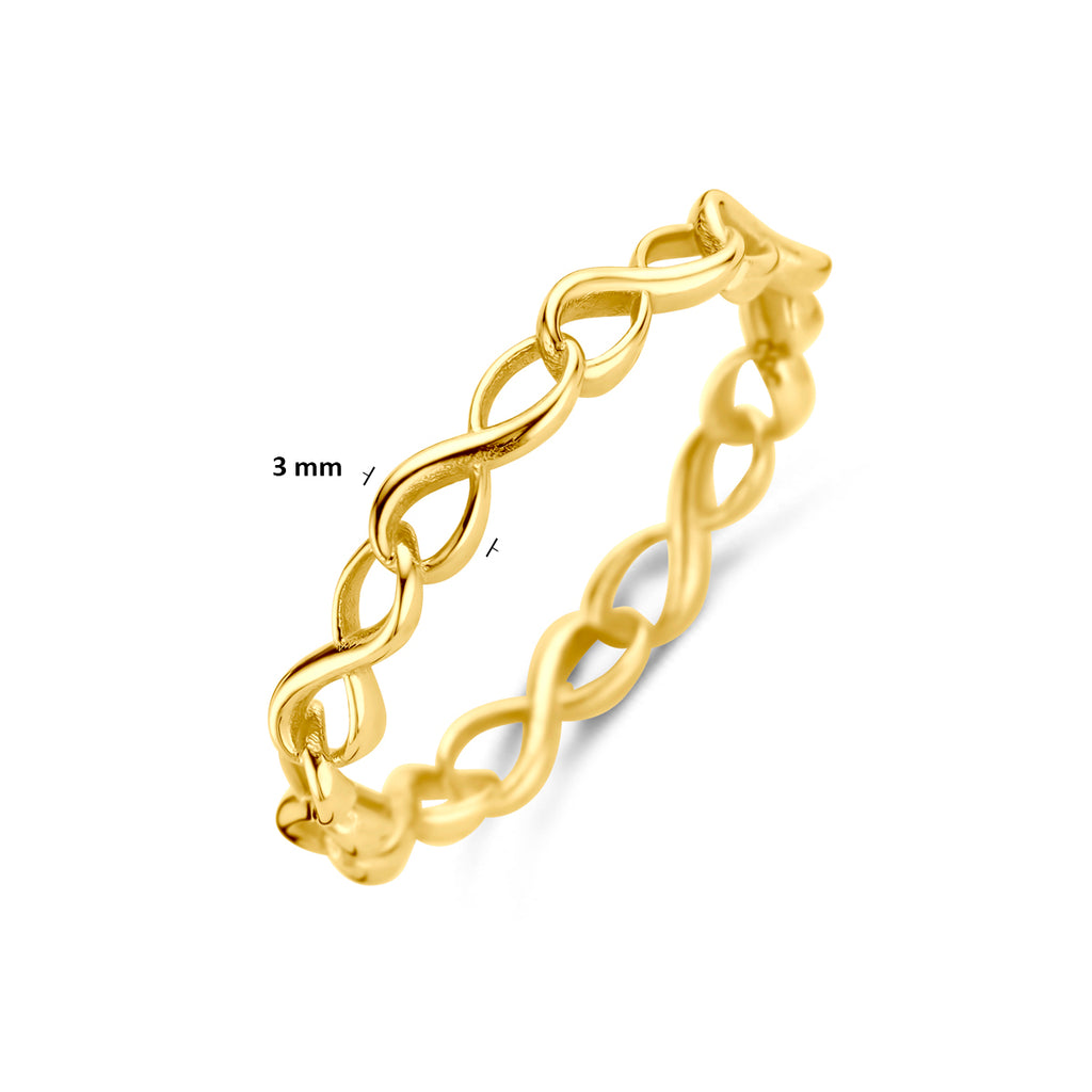 Ring Unendlichkeit 14K Gelbgold