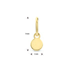 Anhänger rund 8 mm 14K Gelbgold