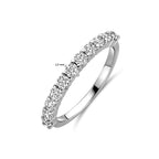 Ring Zirkonia Silber rhodiniert