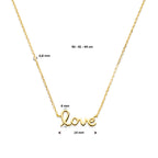 Halskette Love 40  42  44 cm 14K Gelbgold