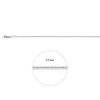 anker rond 1,5 mm zilver wit