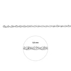 singapore 3,6 mm zilver gerhodineerd