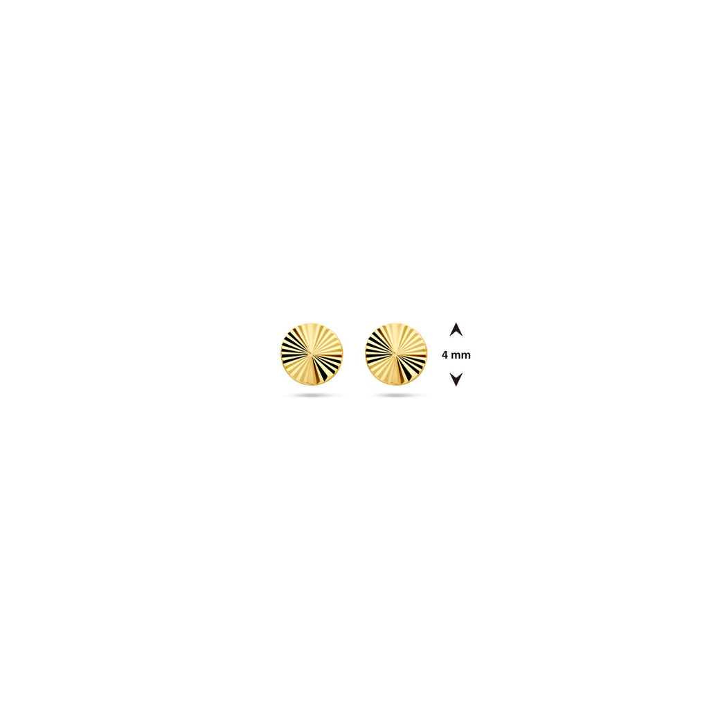 Diamantnieten 4,0 mm 14K Gelbgold