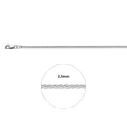 Anker ca. 2,3 mm Silber rhodiniert