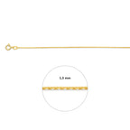 Anker diamantiert 1,3 mm Doublé 10/000 (gelb)