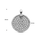 hanger zirkonia 18 mm zilver gerhodineerd