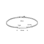 graveerarmband zilver gerhodineerd