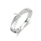 Ring Zirkonia Silber rhodiniert