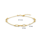 armband 17 + 2 cm 14K geelgoud
