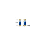 Ohrstecker Saphir und Diamant 0,04 ct (2x 0,02 ct) h si 14K Gelbgold