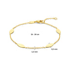 Armband 16 - 18 cm 14K Gelbgold