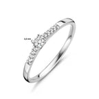 ring diamant 0.10ct h si 14K witgoud