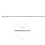 Anker ca. 1,3 mm Silber weiß