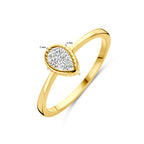 Ring Zirkonia 14K Gelbgold