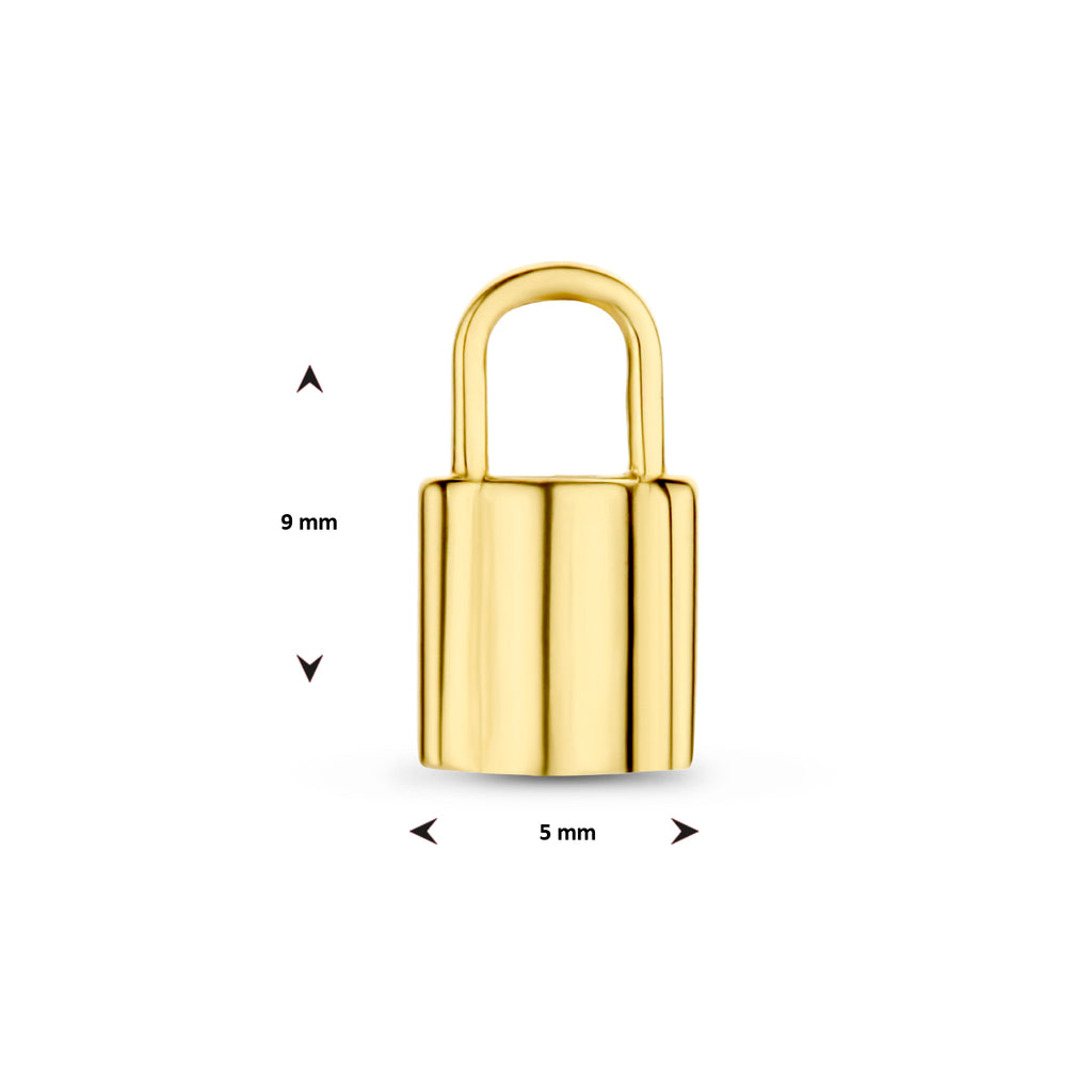 hanger slot 9 mm 14K geelgoud