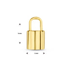 hanger slot 9 mm 14K geelgoud