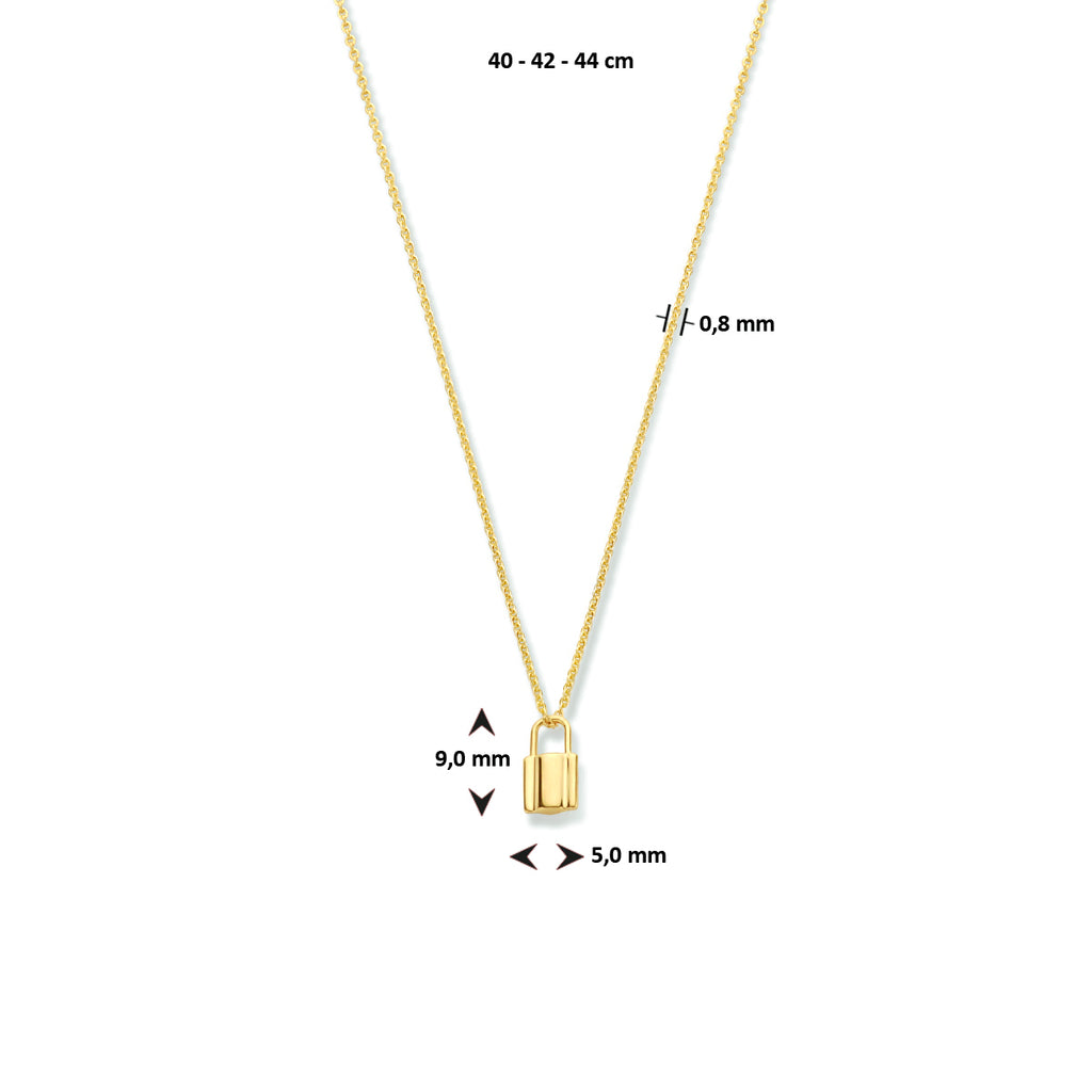 Halskettenverschluss 40 - 42 - 44 cm 14K Gelbgold