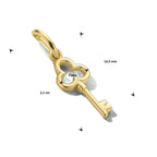 Anhänger Schlüssel 14K Gelbgold