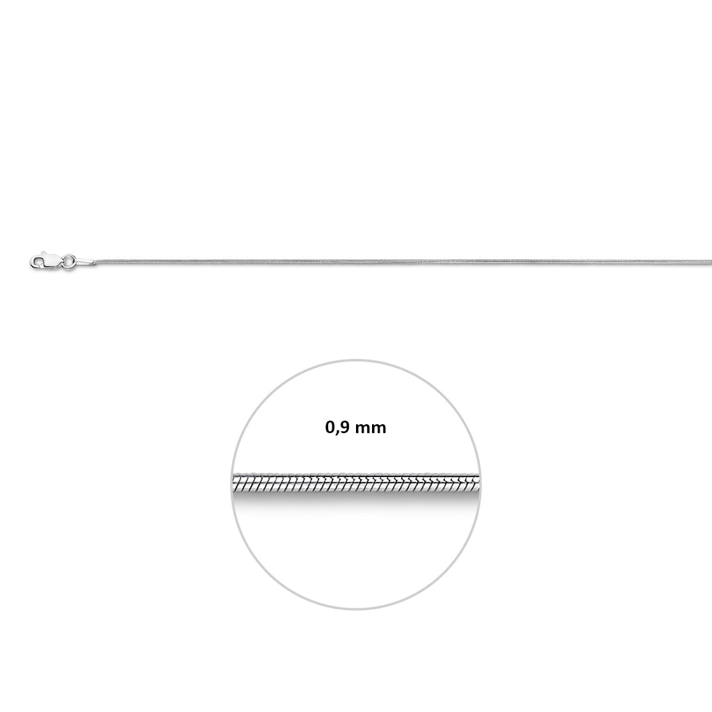 Schlauch ca. 0,9 mm silberweiß