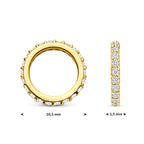 Anhänger Laborgezüchteter Diamant 0,21ct H SI 10,5 mm 14K Gelbgold