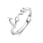 Ring Liebe Silber rhodiniert
