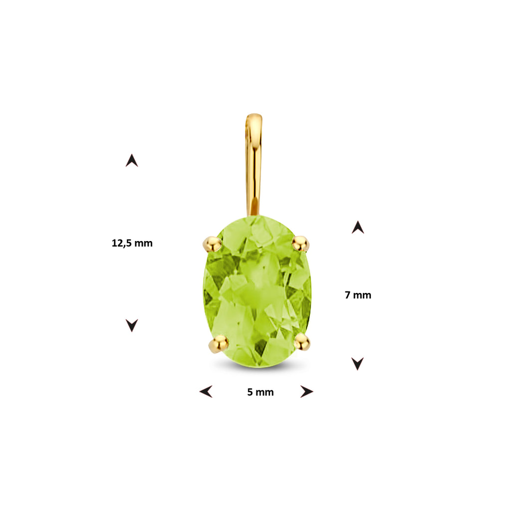 Anhänger Peridot 14K Gelbgold