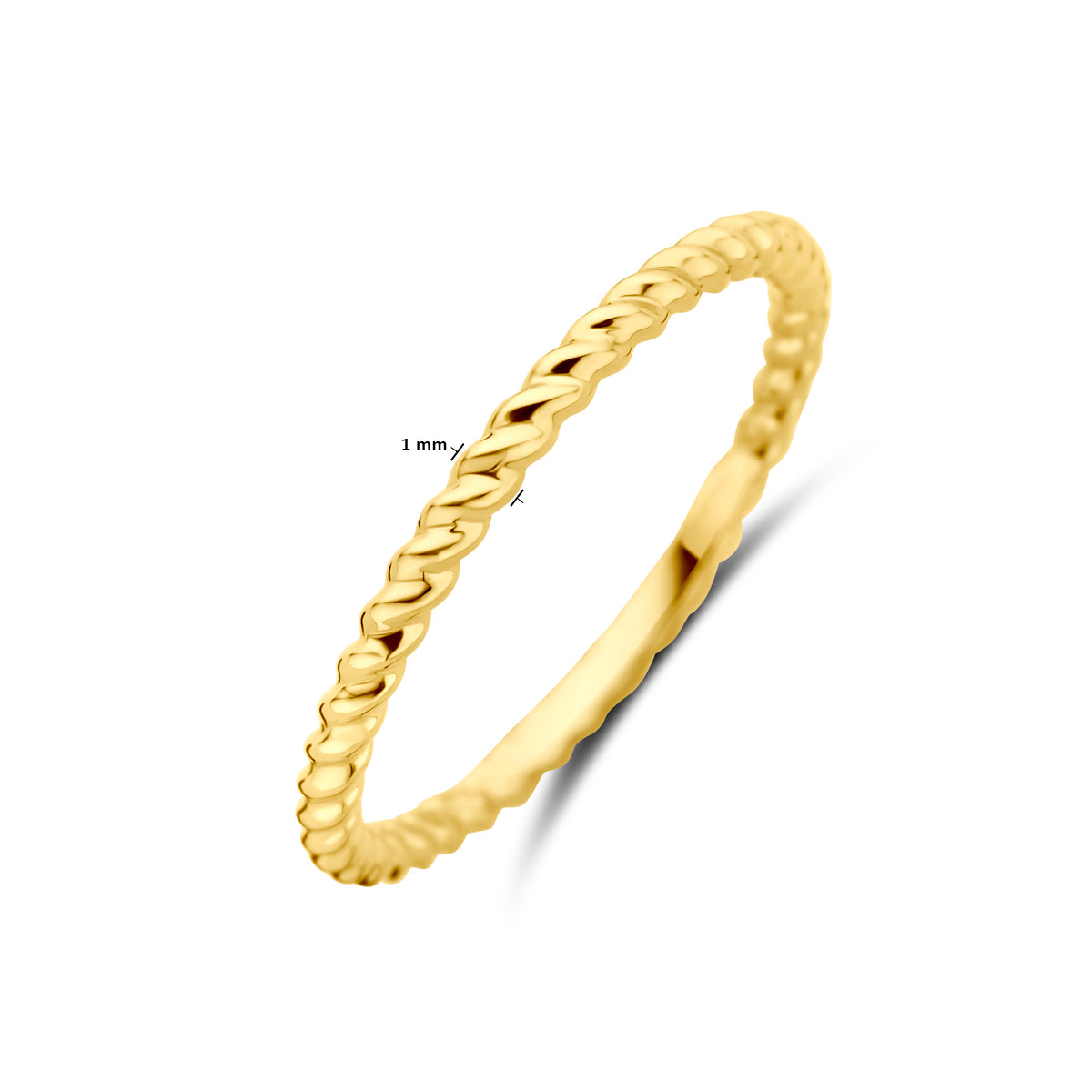 ring gedraaid 14K geelgoud