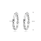 oorringen zilver gerhodineerd