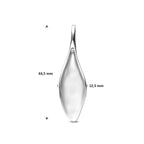 Anhänger poliert/matt 44,5 mm rhodiniert Silber