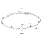 Armband Herz Silber rhodiniert