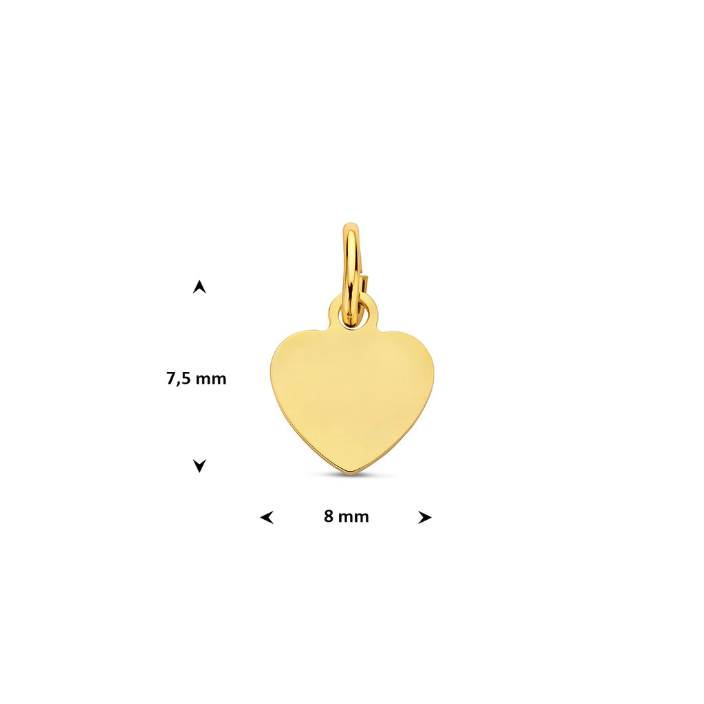 graveerhartje hart 14K geelgoud